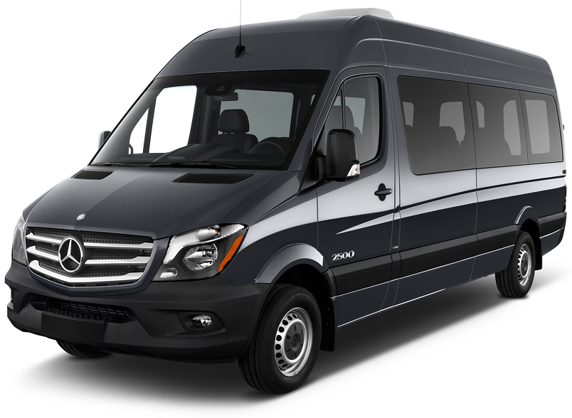 Van used for group transfers and tours in Jordan